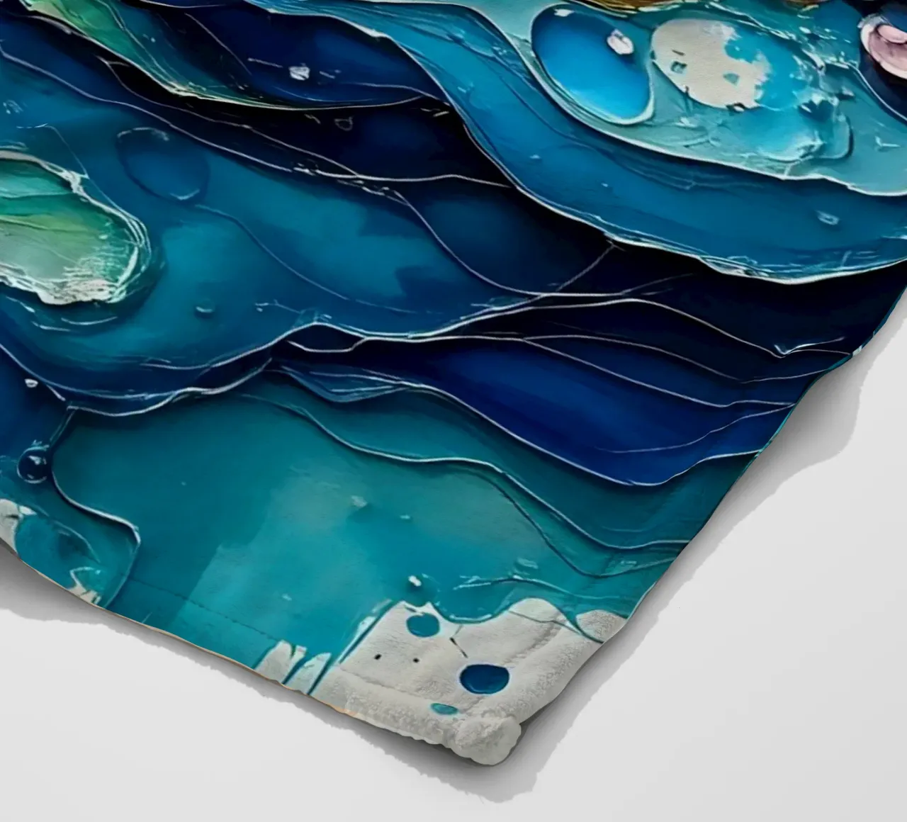 Colour gradient_5 Fleecedecke von Farb- und Blütenzauber by LK