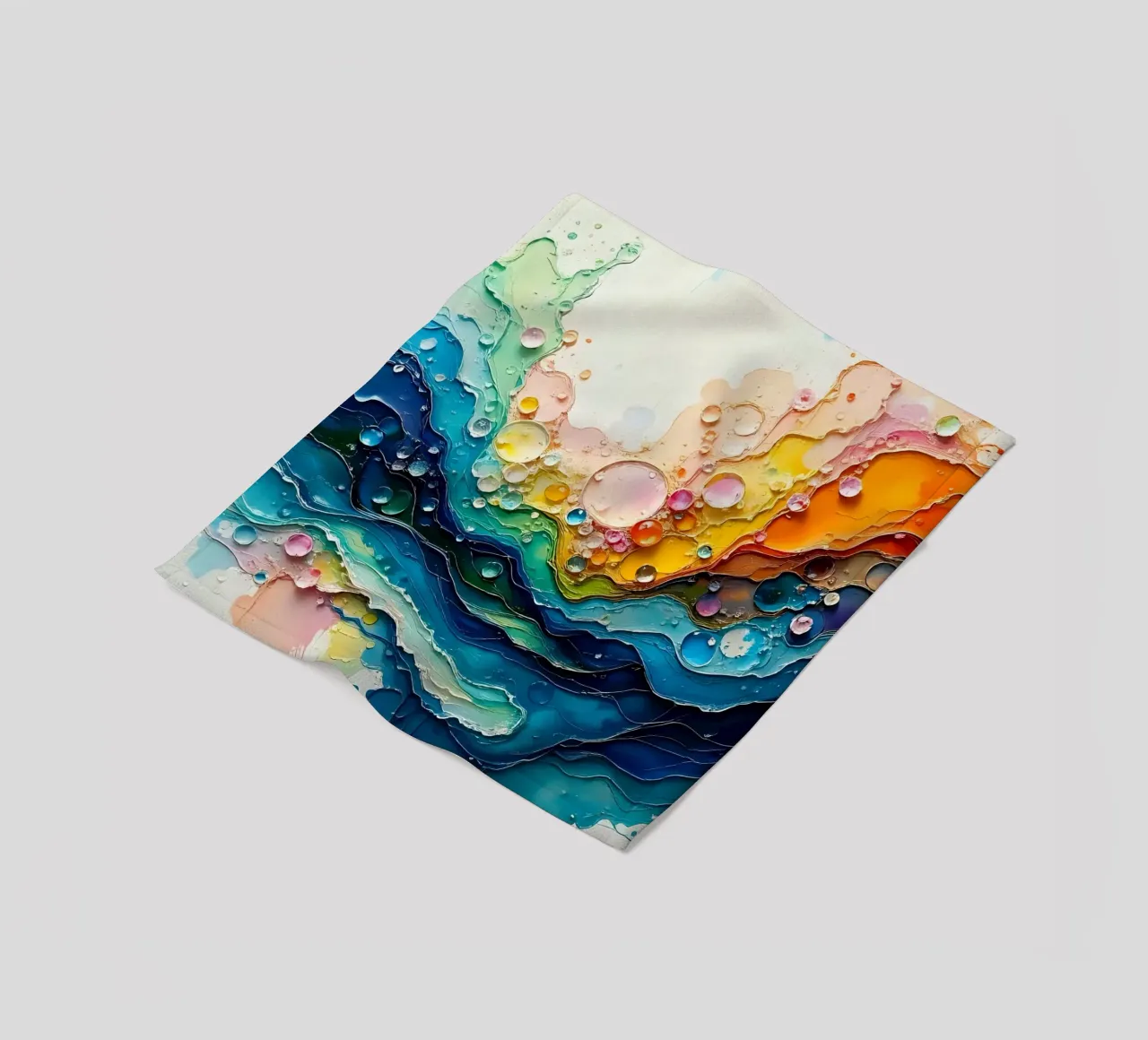 Colour gradient_5 Fleecedecke von Farb- und Blütenzauber by LK