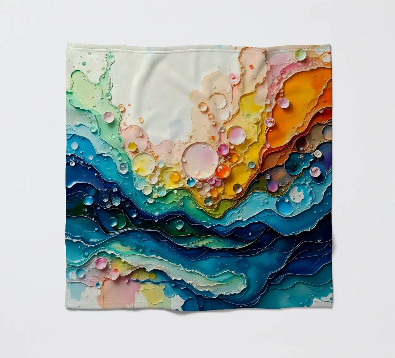 Colour gradient_5 Fleecedecke von Farb- und Blütenzauber by LK