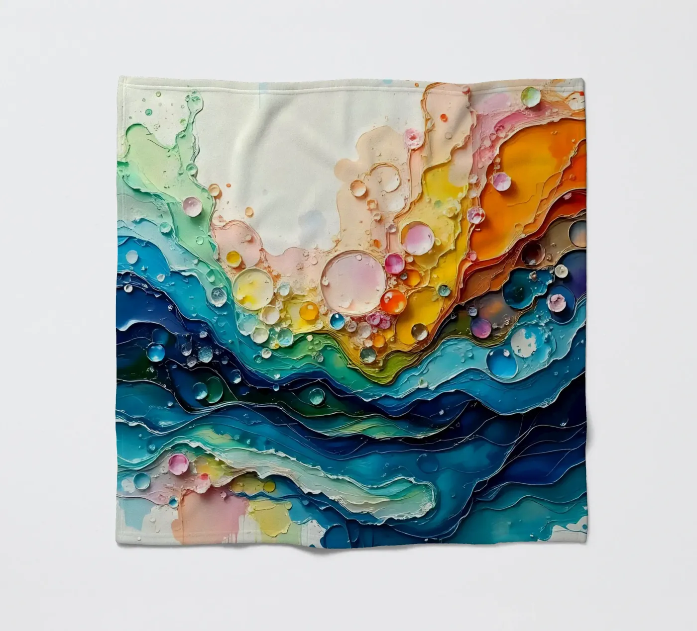 Kleurverloop_5 fleecedeken van Farb- und Blütenzauber by LK