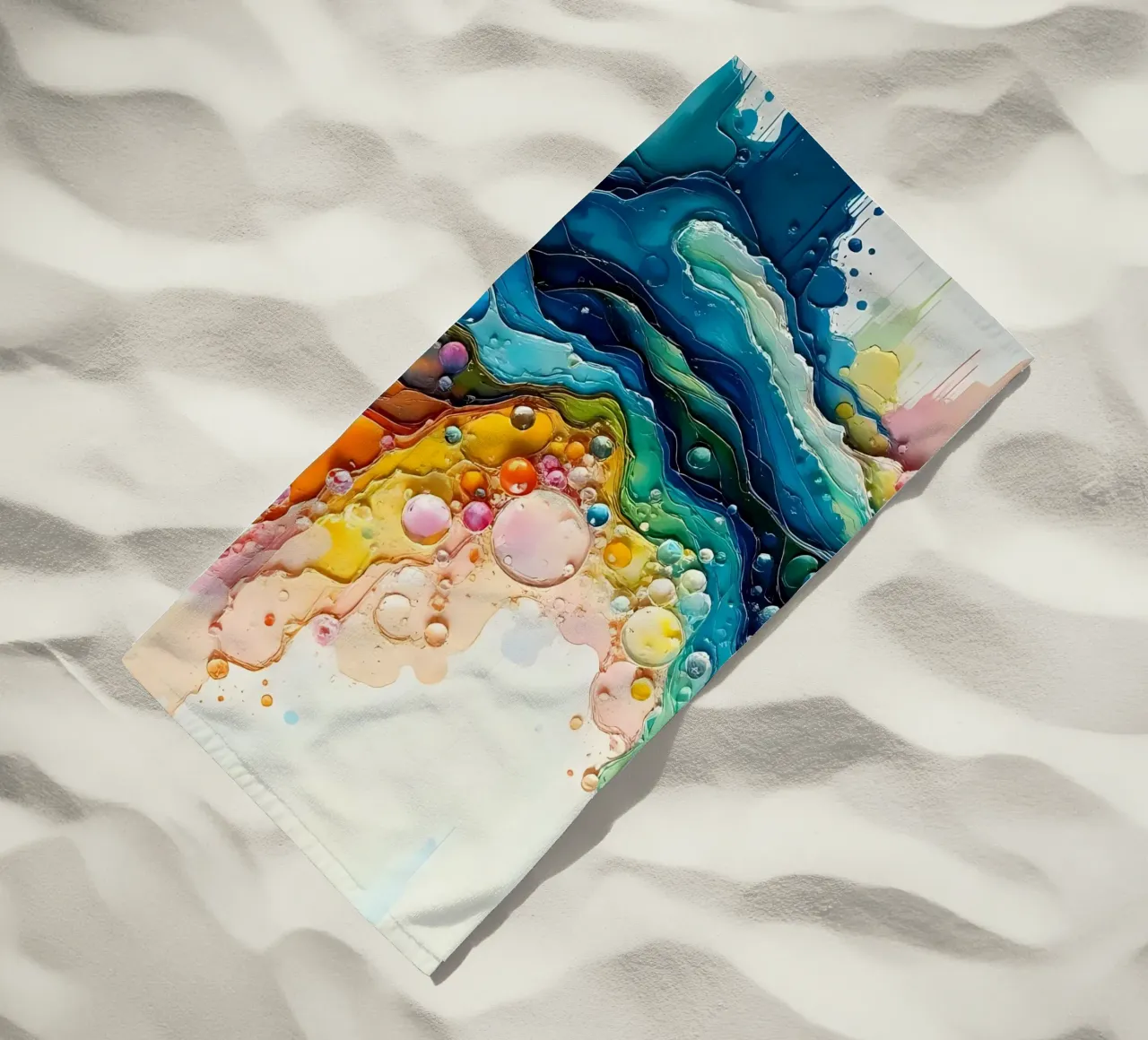 Colour gradient_5 beach towel by Farb- und Blütenzauber by LK