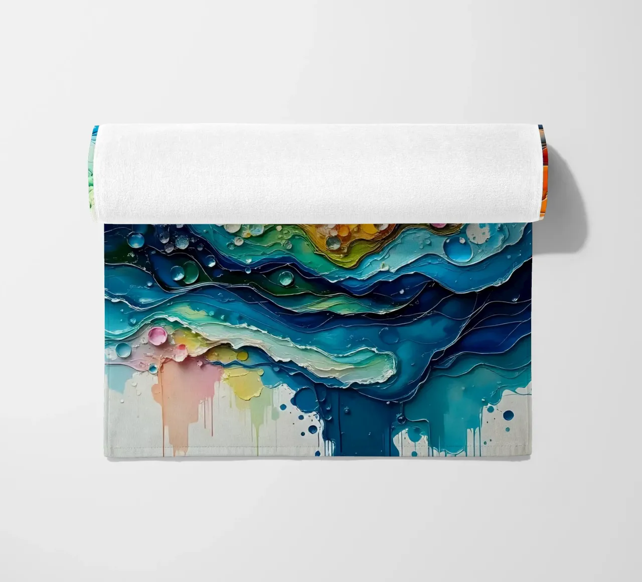 Colour gradient_5 beach towel by Farb- und Blütenzauber by LK