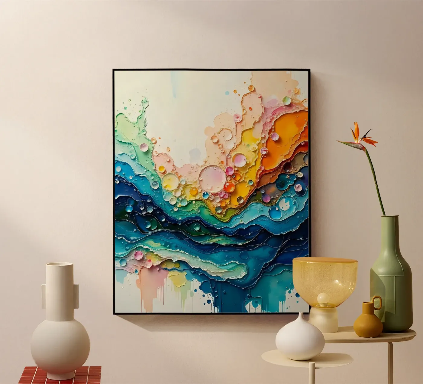 Colour gradient_5 acryl van Farb- und Blütenzauber by LK