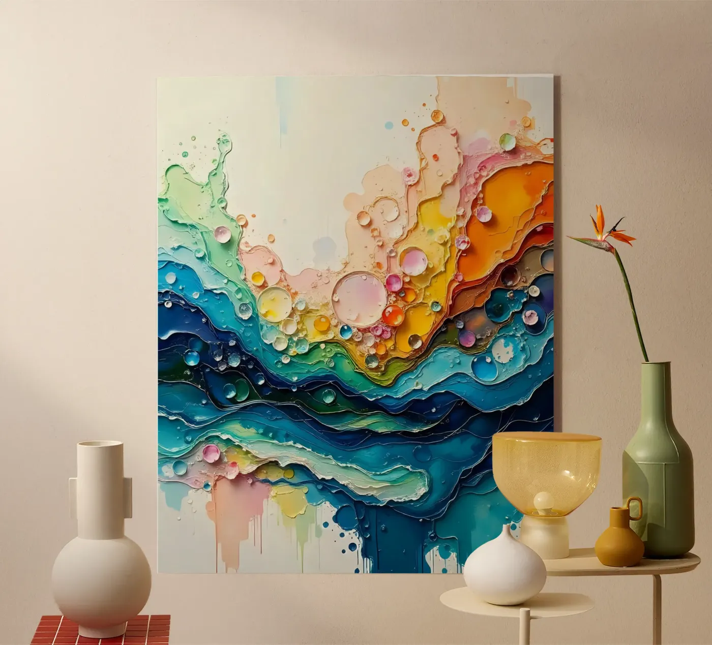 Colour gradient_5 acryl van Farb- und Blütenzauber by LK