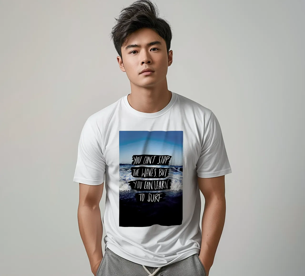 Learn to Surf t-shirt da Leah Flores