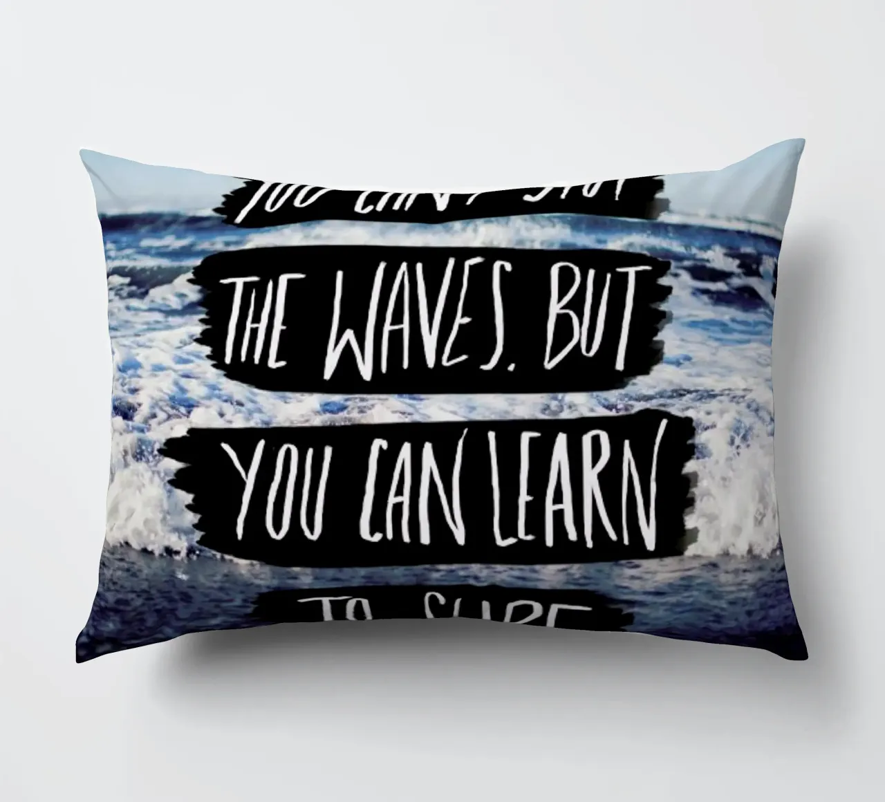 Learn to Surf cuscino da Leah Flores