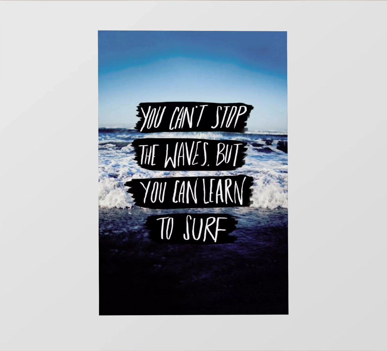 Learn to Surf telo in pvc da Leah Flores