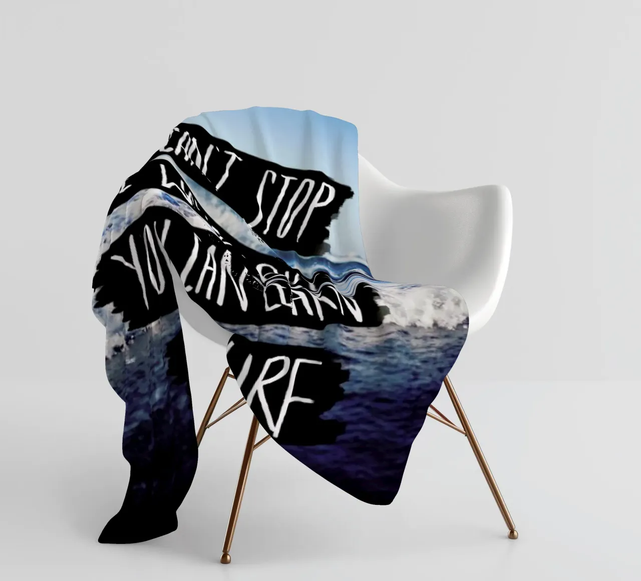 Learn to Surf coperta in pile da Leah Flores