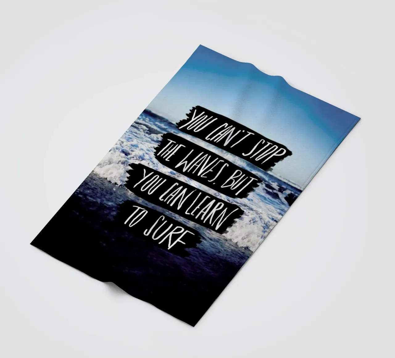 Learn to Surf coperta in pile da Leah Flores