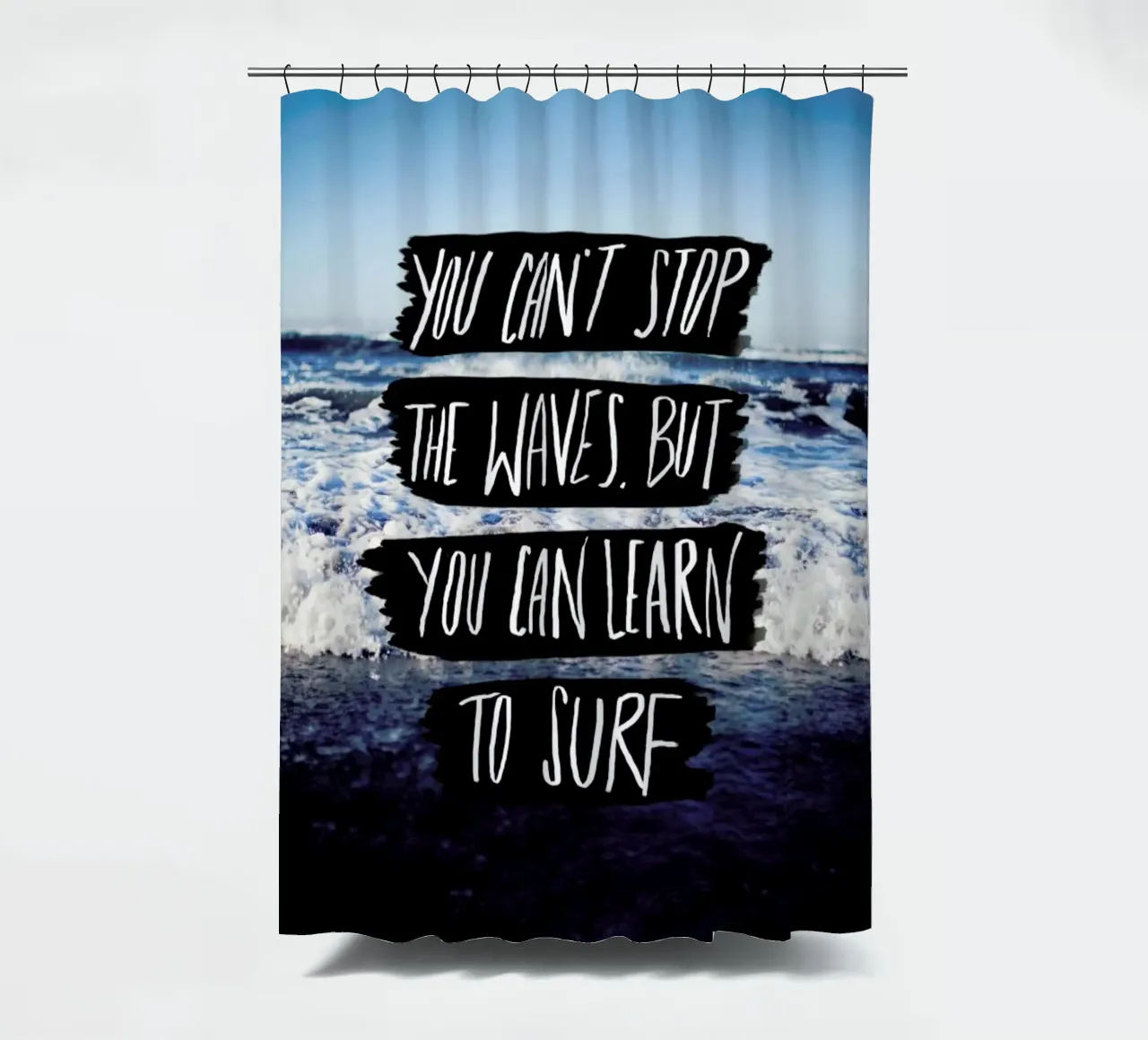 Learn to Surf tenda da doccia da Leah Flores