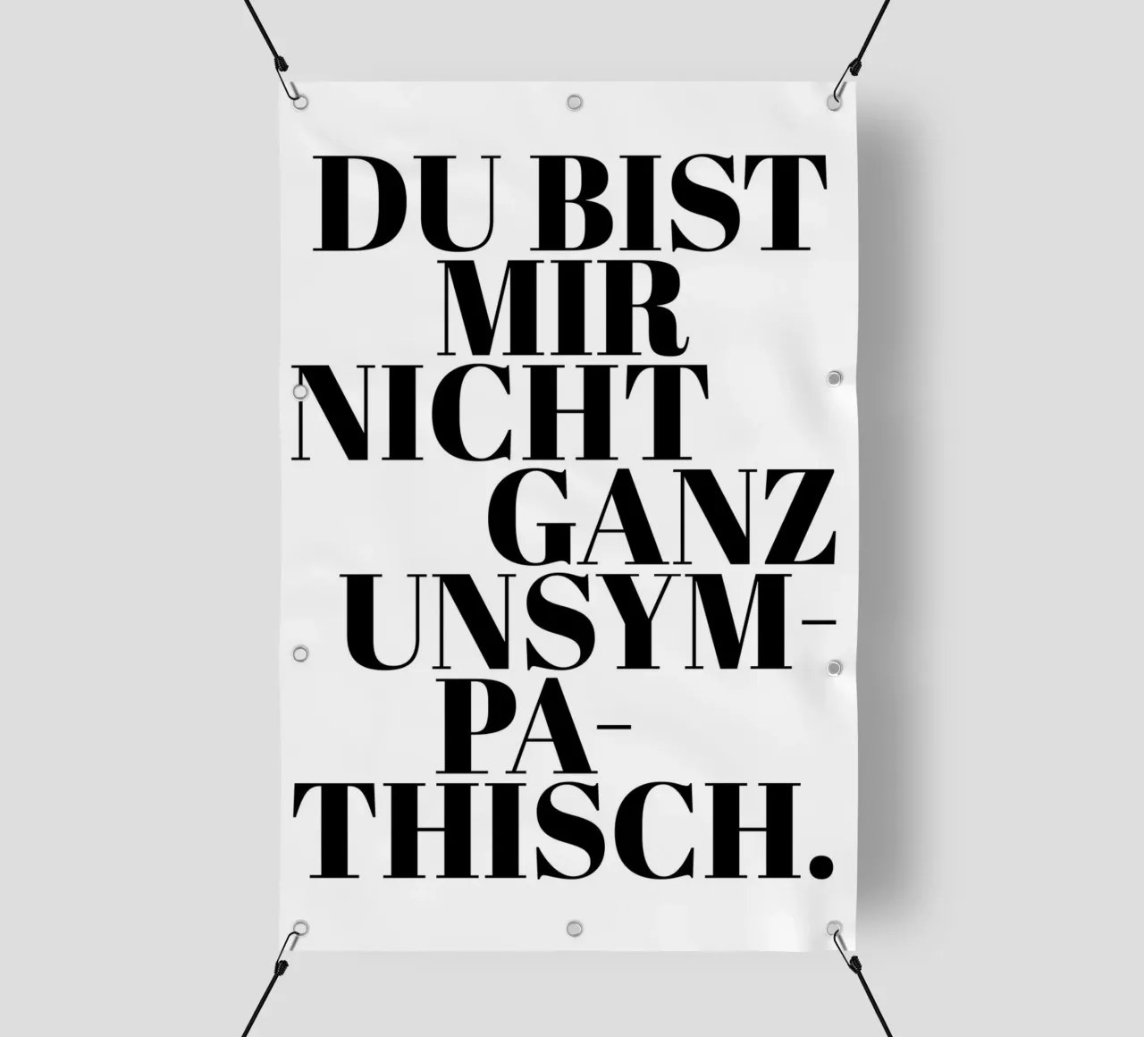 Du bist mir nicht ganz unsympathisch telo in pvc da artbox44