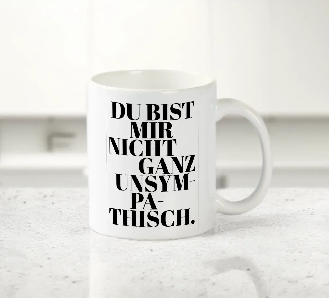 Du bist mir nicht ganz unsympathisch tazza in ceramica da artbox44