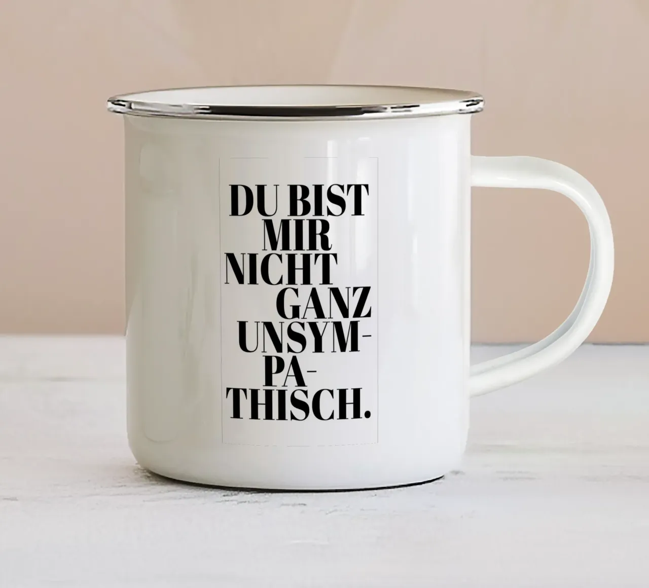 Du bist mir nicht ganz unsympathisch tazza in smalto da artbox44