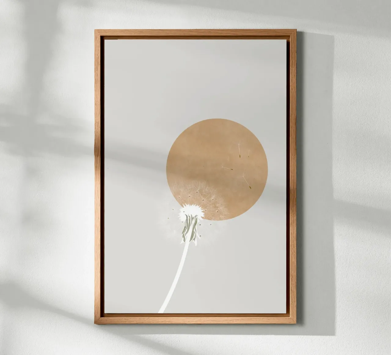 Paardenbloem in de zon canvas van studiopicaprints