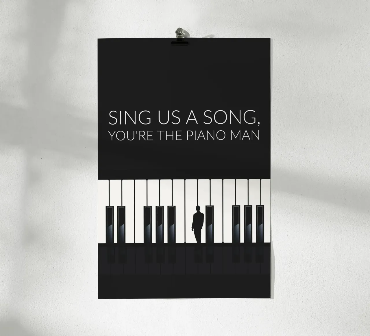 Piano man poster da studiopicaprints