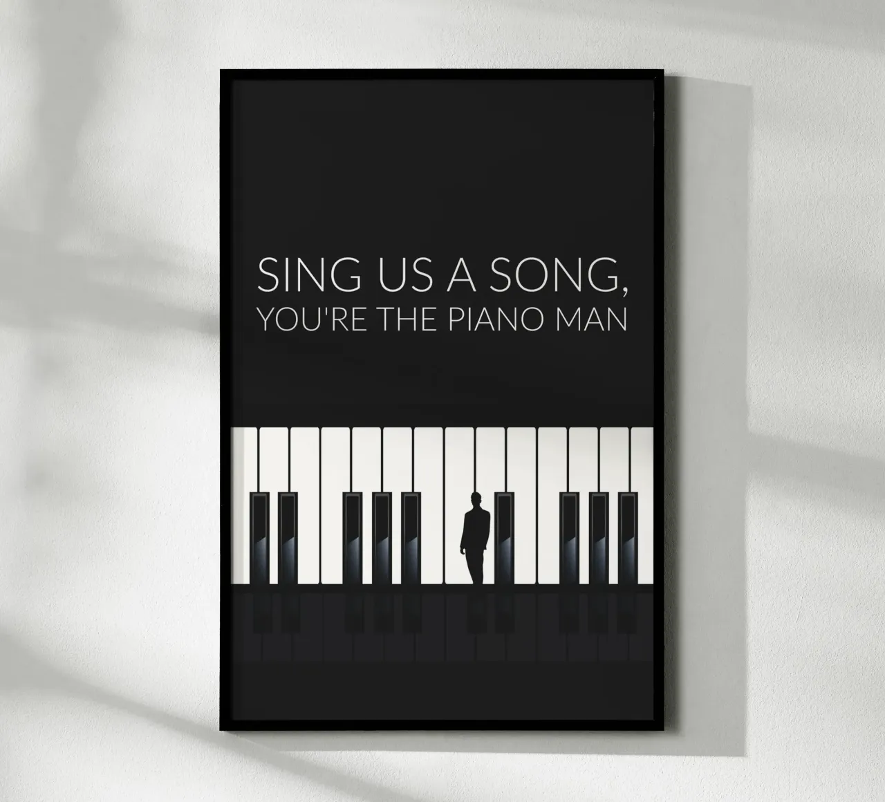 Piano man poster da studiopicaprints