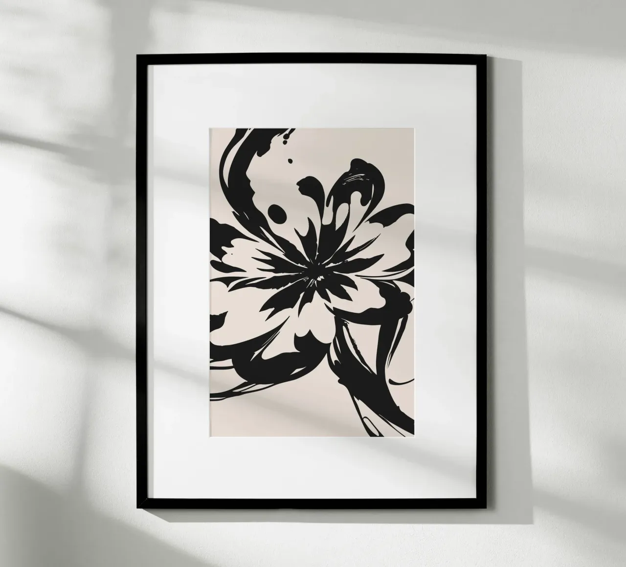 Fiore di inchiostro per poster poster con telaio in alluminio da studiopicaprints