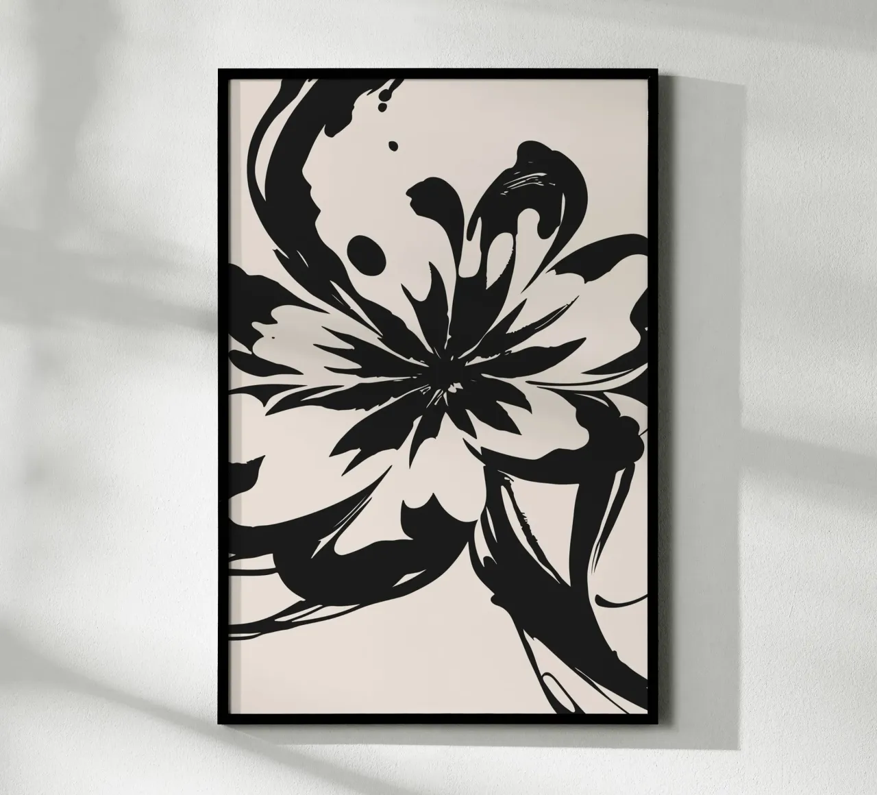 Fiore di inchiostro per poster poster con telaio in alluminio da studiopicaprints