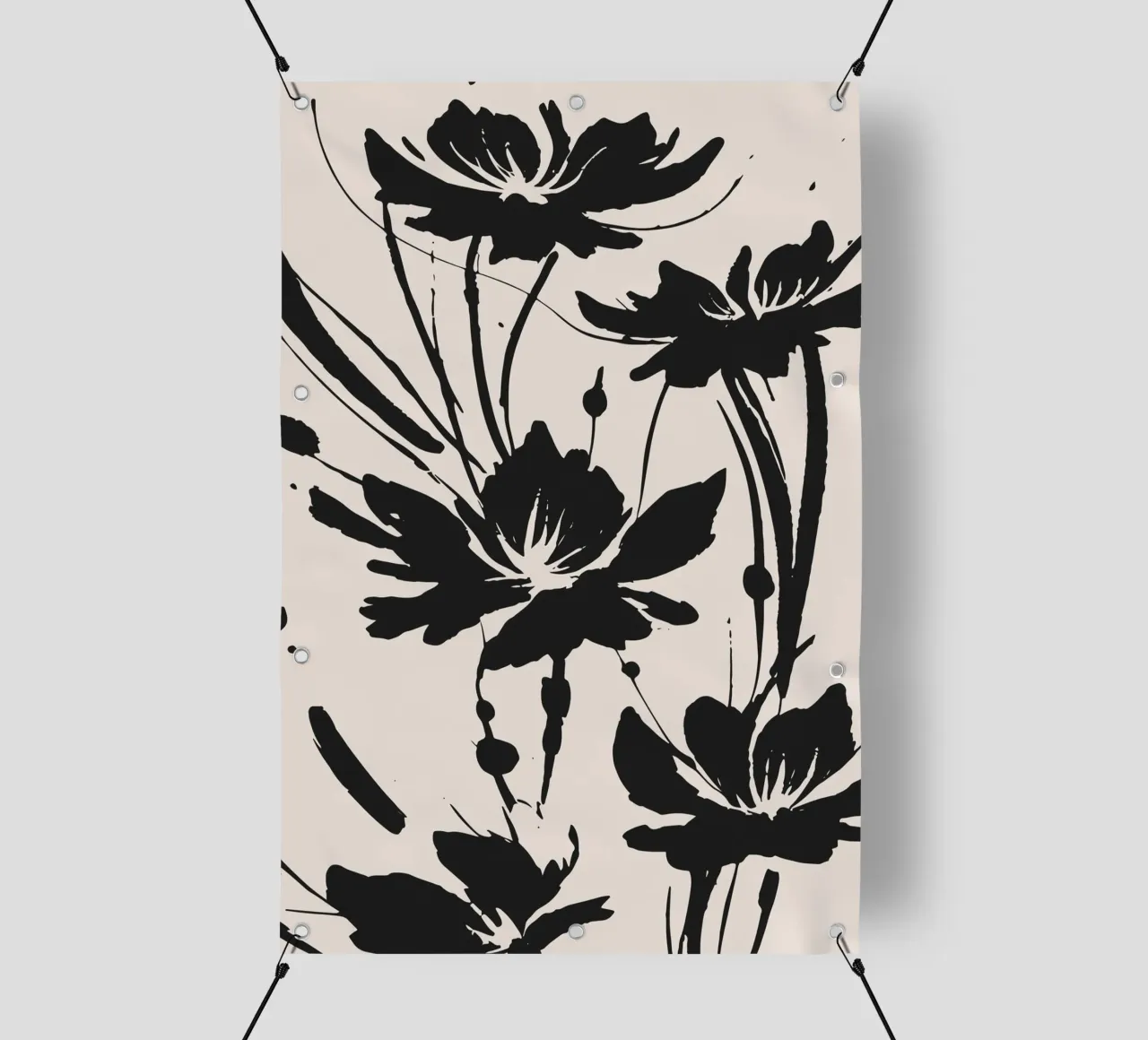 fiori d'inchiostro telo in pvc da studiopicaprints