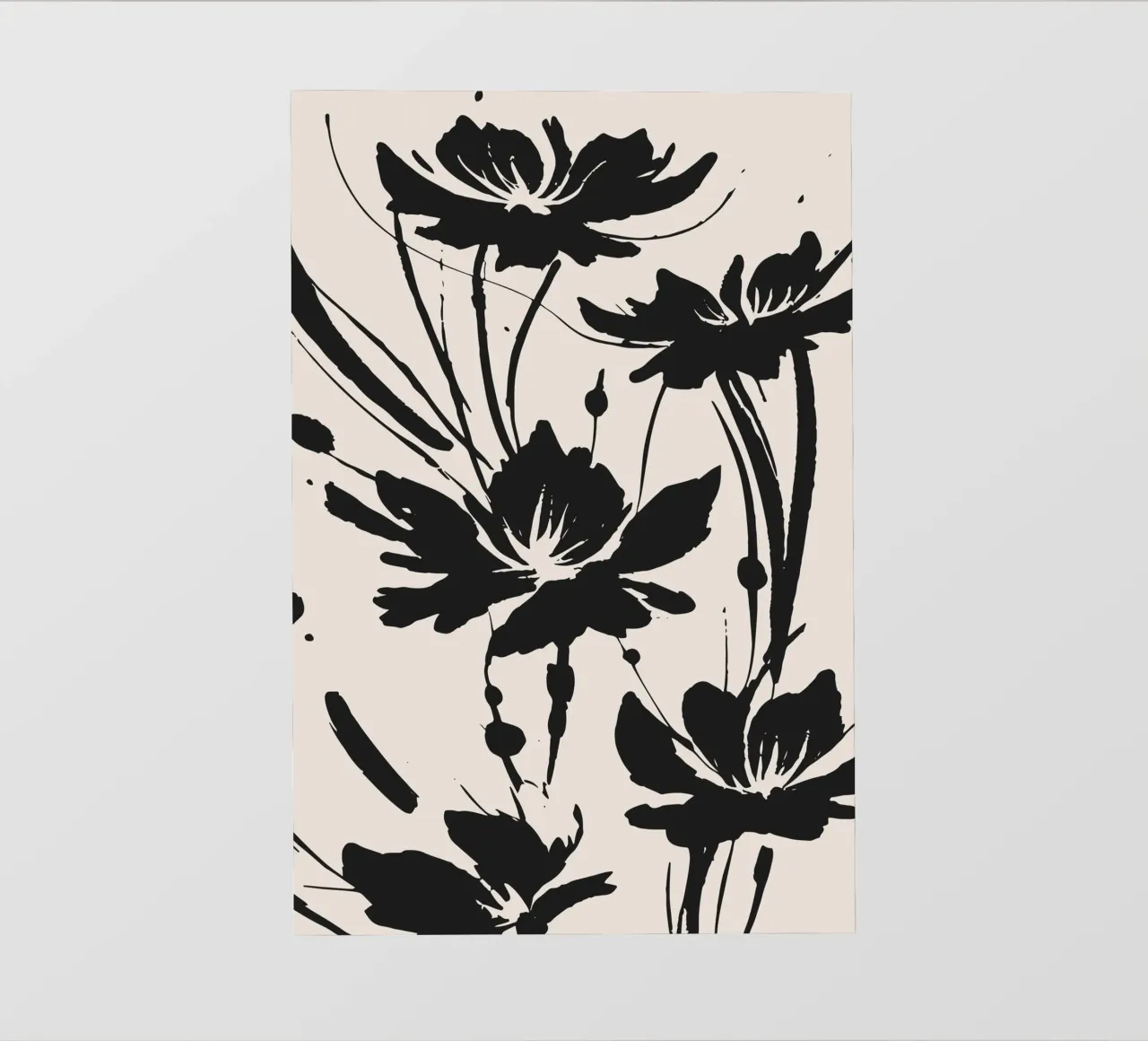 fiori d'inchiostro telo in pvc da studiopicaprints