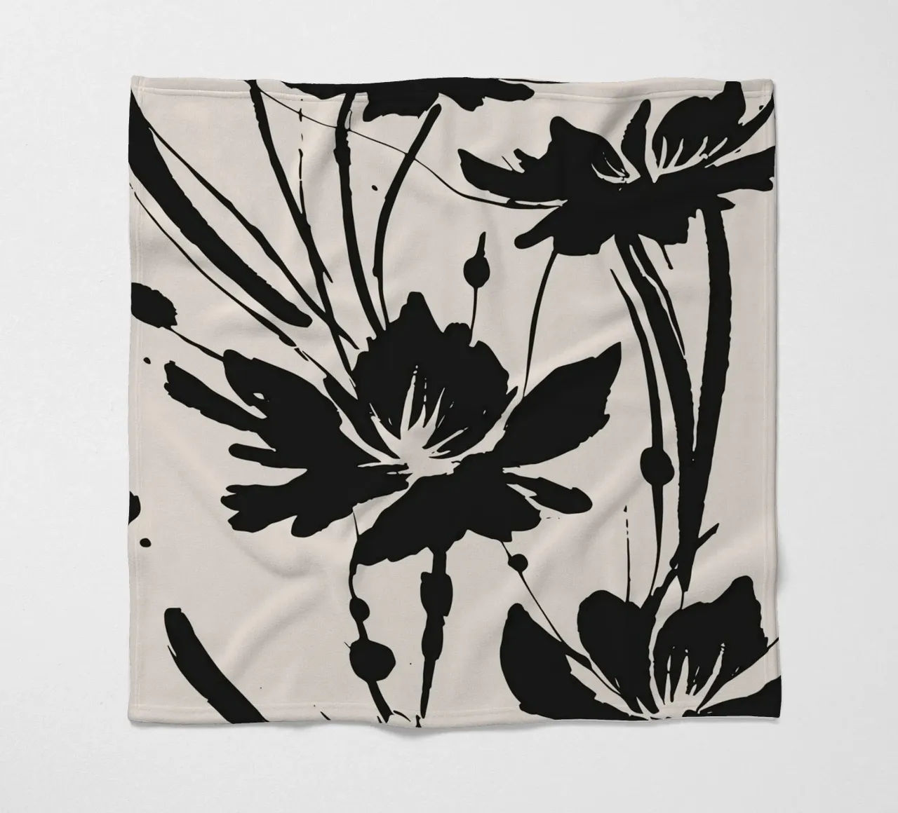 fiori d'inchiostro coperta in pile da studiopicaprints