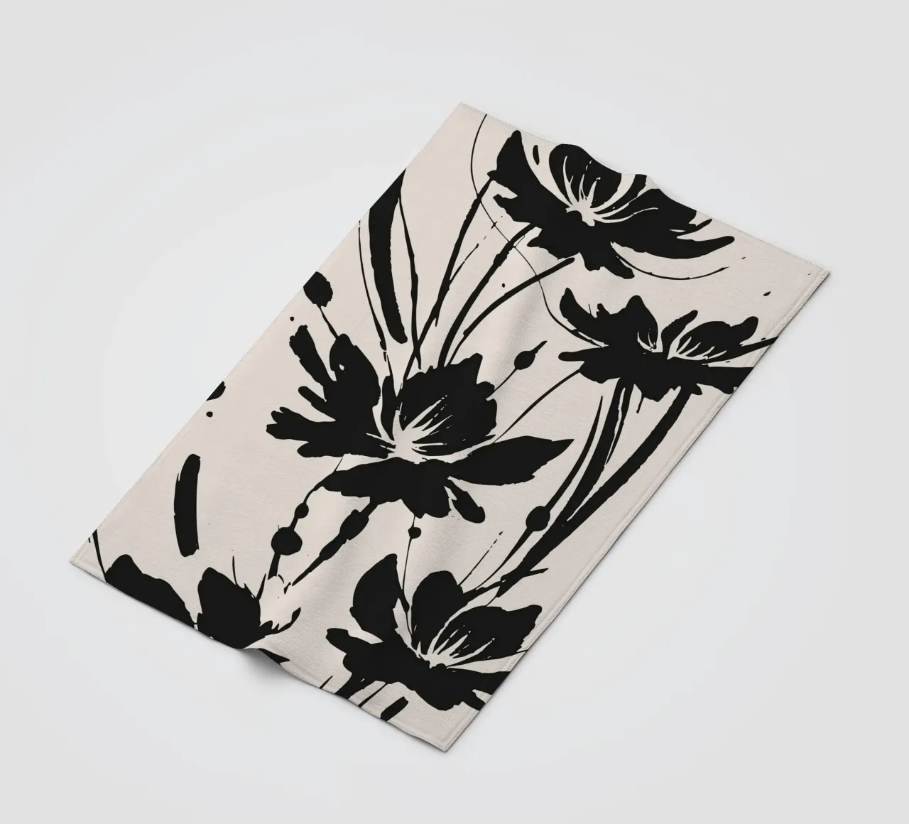 fiori d'inchiostro coperta in pile da studiopicaprints
