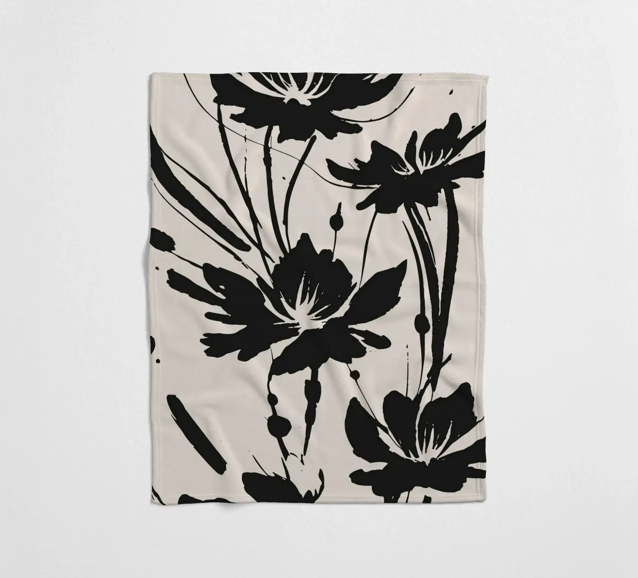 fiori d'inchiostro coperta in pile da studiopicaprints