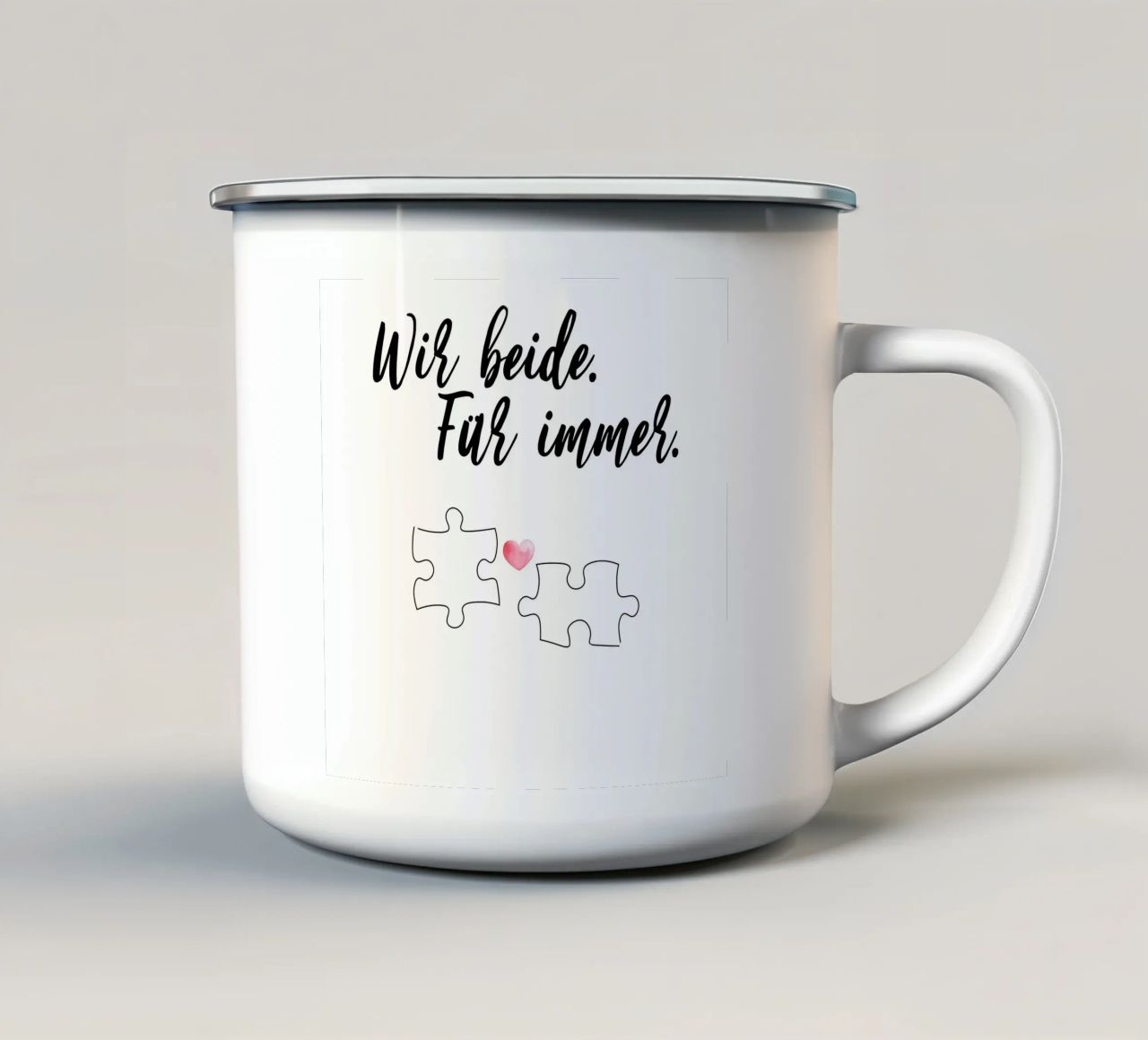 Wir beide für immer tazza in smalto da artbox44
