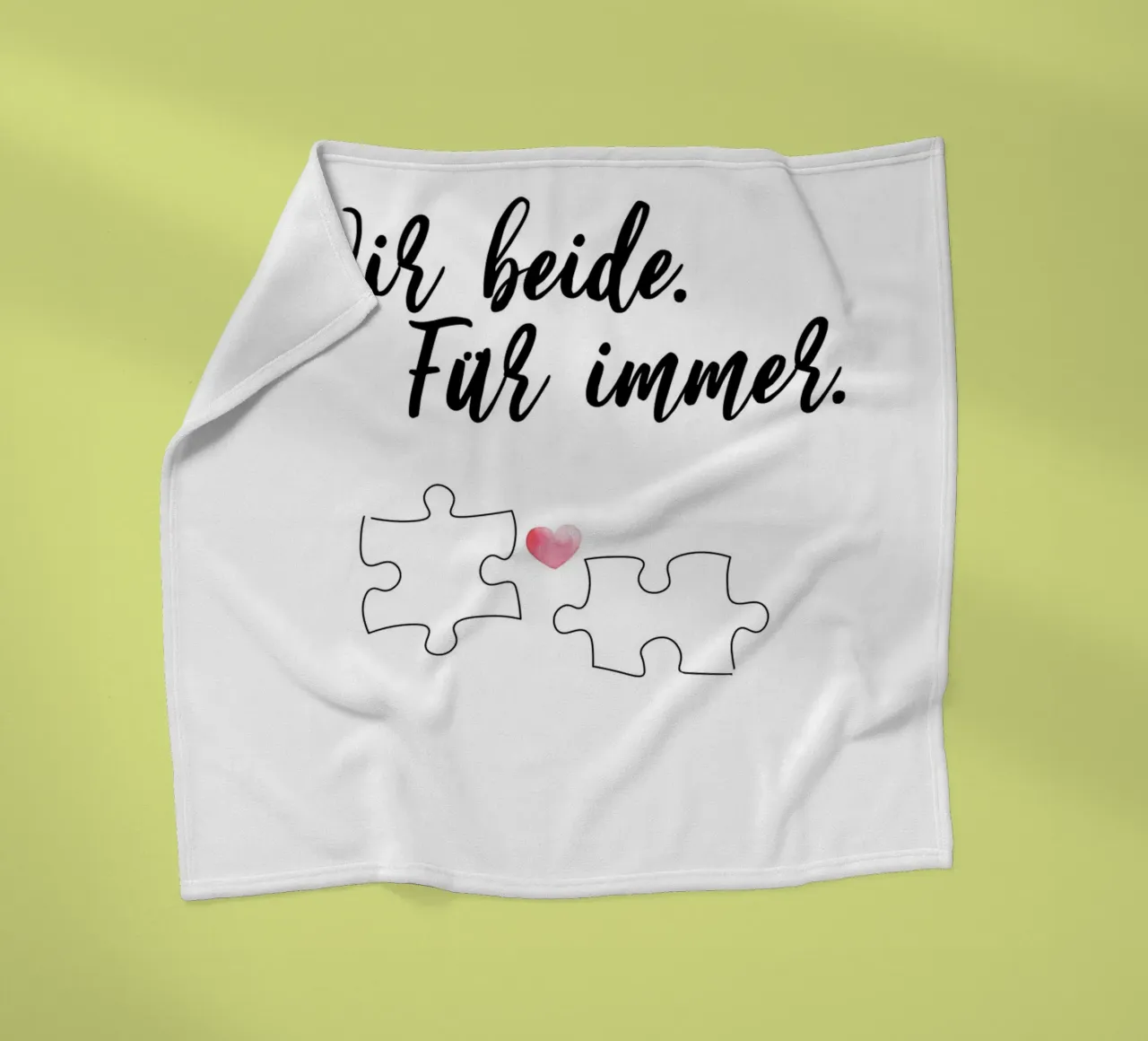 Wir beide für immer fleece blanket by artbox44