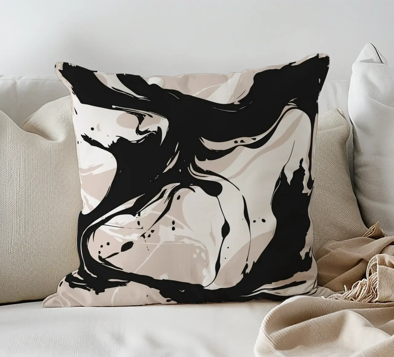 Stile Pollock cuscino da studiopicaprints