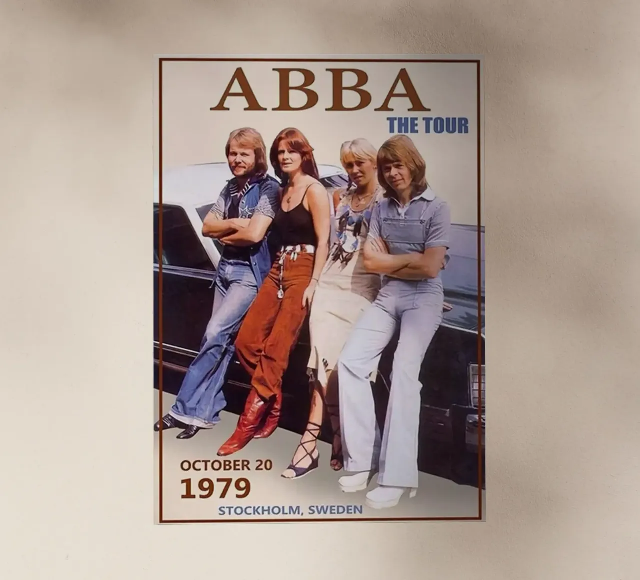 Abba Tour 1979 Ol-Poster Backlit Folie von HUMMERSONIC