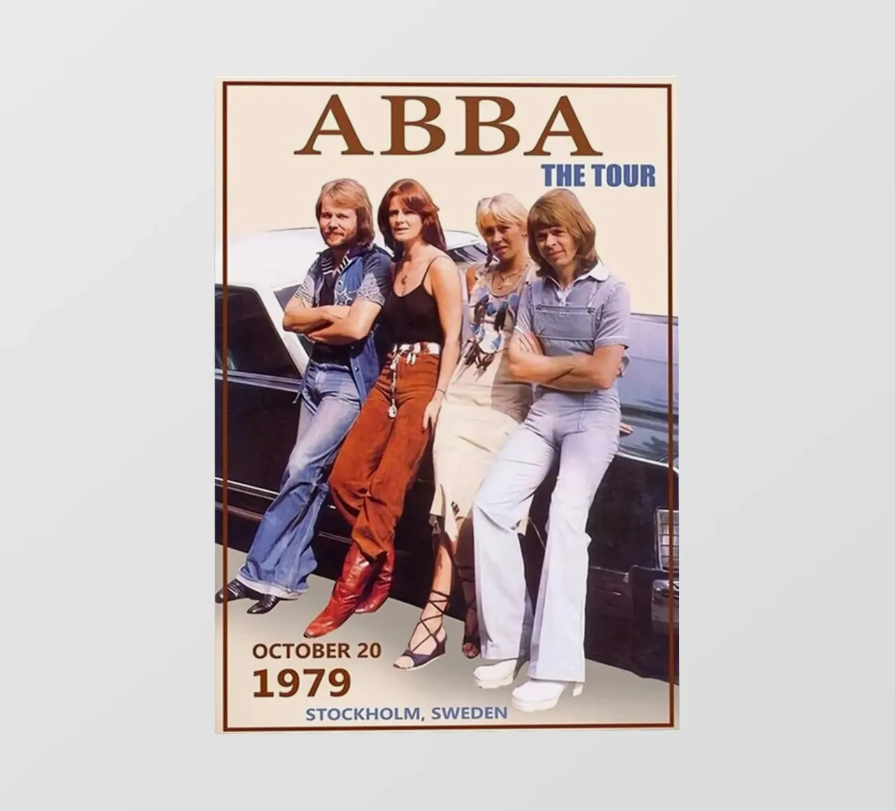 Abba Tour 1979 Ol-Poster Backlit Folie von HUMMERSONIC