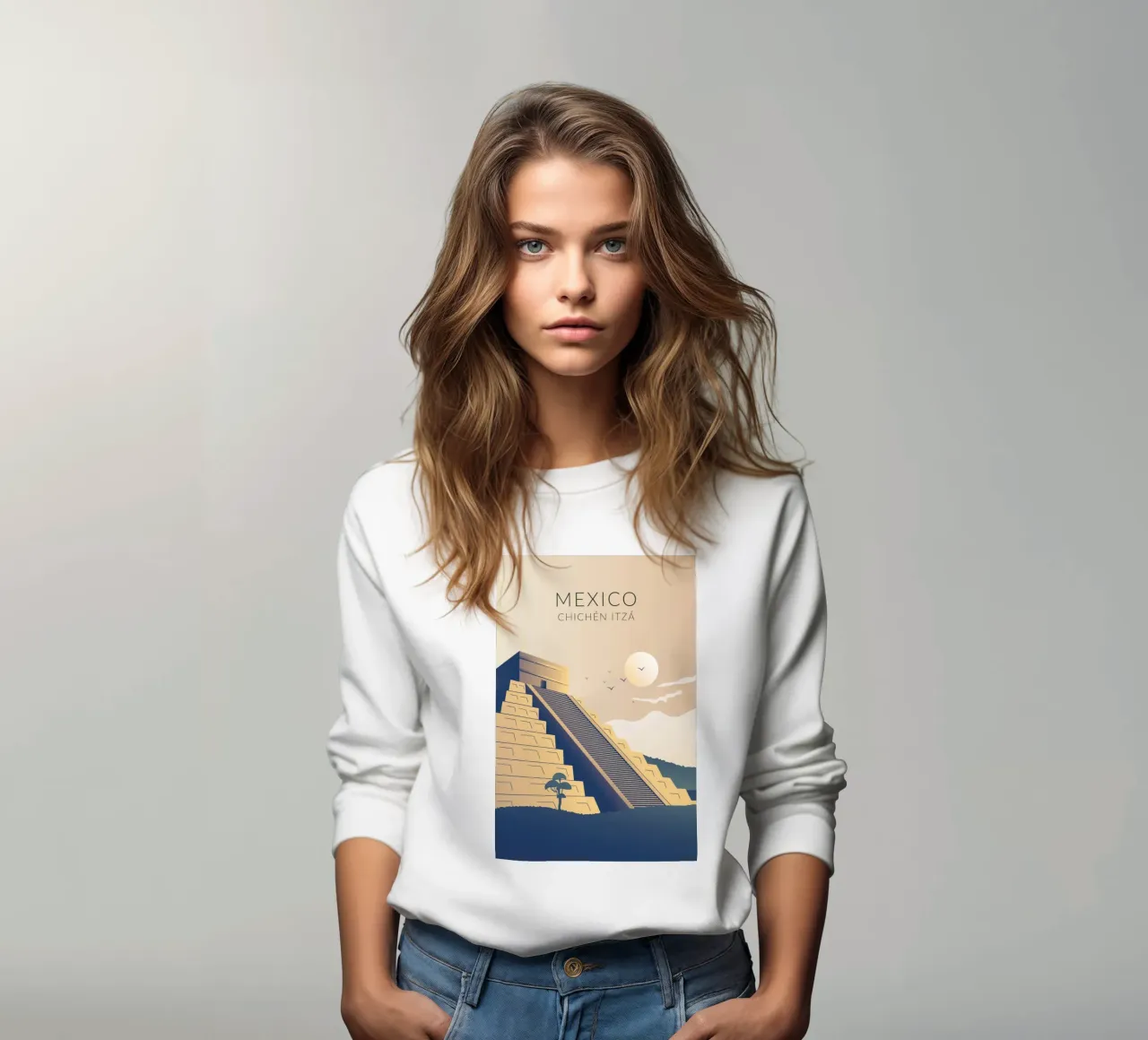 Chichén Itzá Messico felpa da studiopicaprints