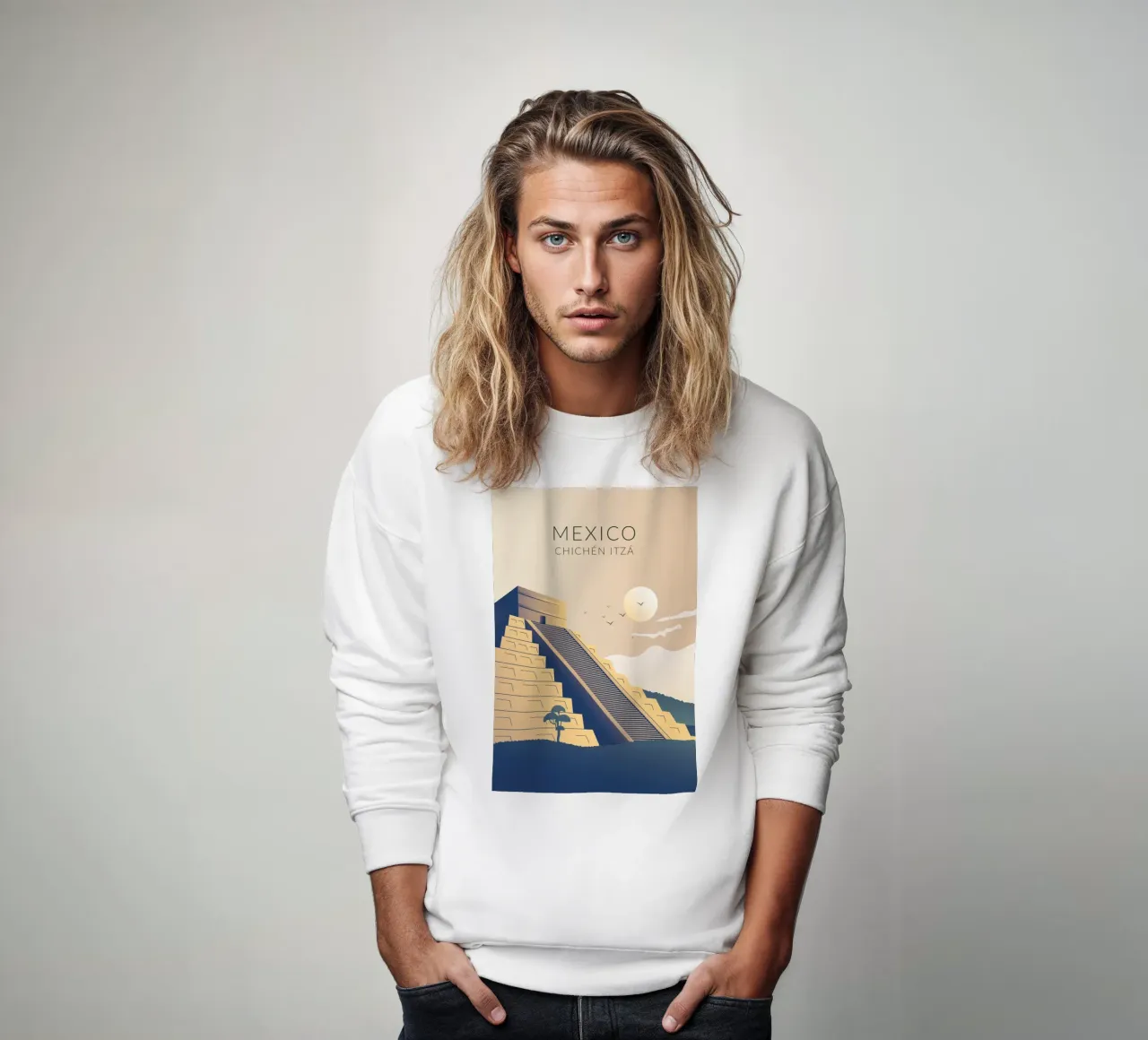 Chichén Itzá Messico felpa da studiopicaprints