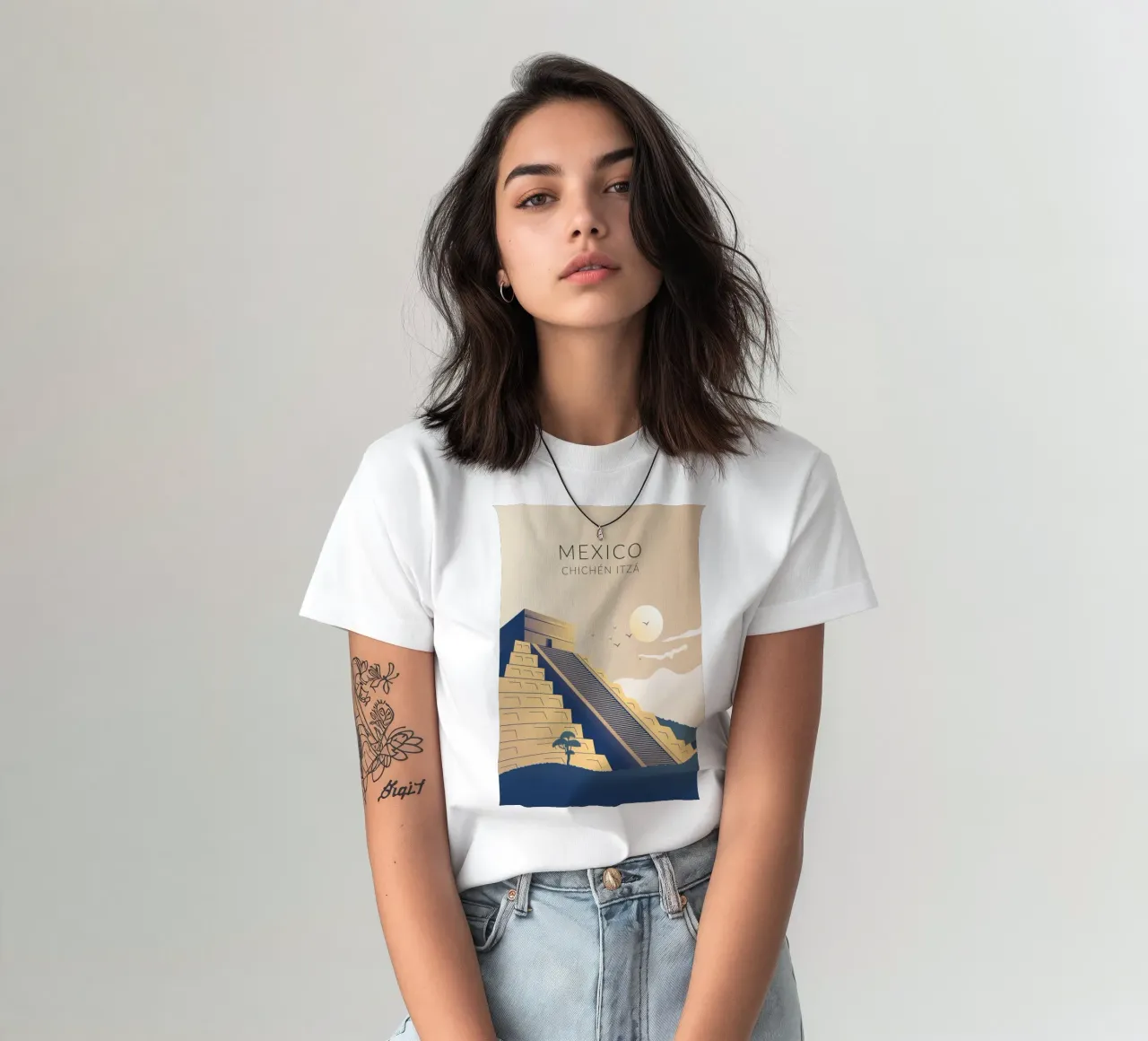Chichén Itzá Messico t-shirt da studiopicaprints