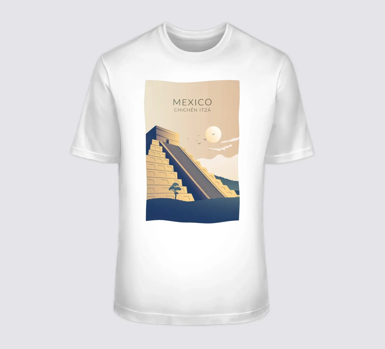 Chichén Itzá Messico t-shirt da studiopicaprints
