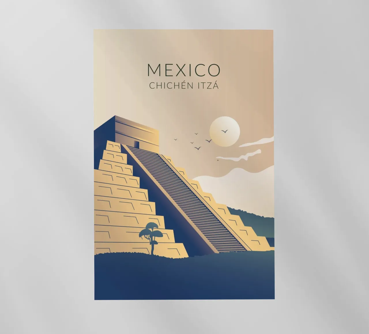 Chichén Itzá Messico pellicola backlit da studiopicaprints