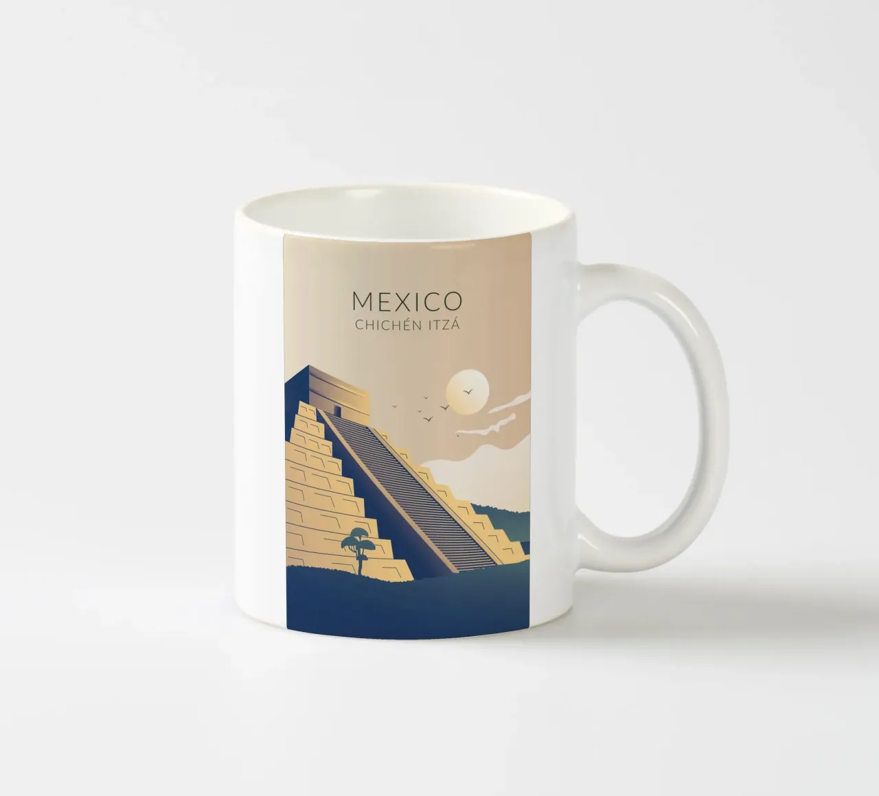 Chichén Itzá Messico tazza in ceramica da studiopicaprints