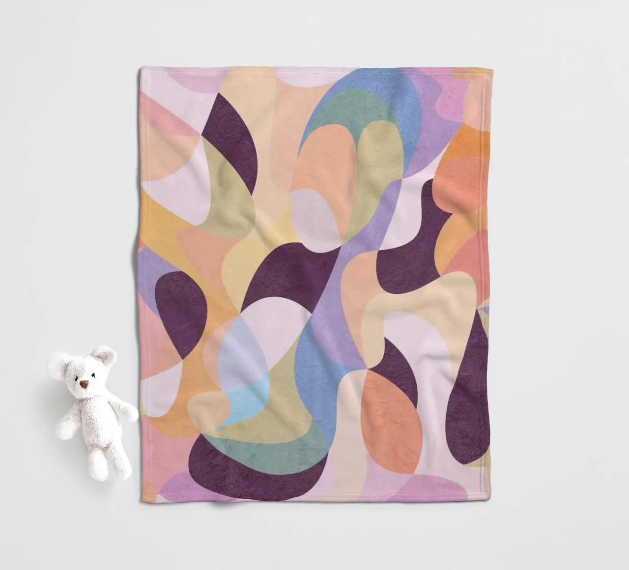 Abstract Play coperta in pile da lovely lines