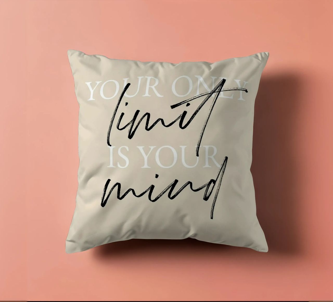 Your only limit is your mind cuscino da artbox44