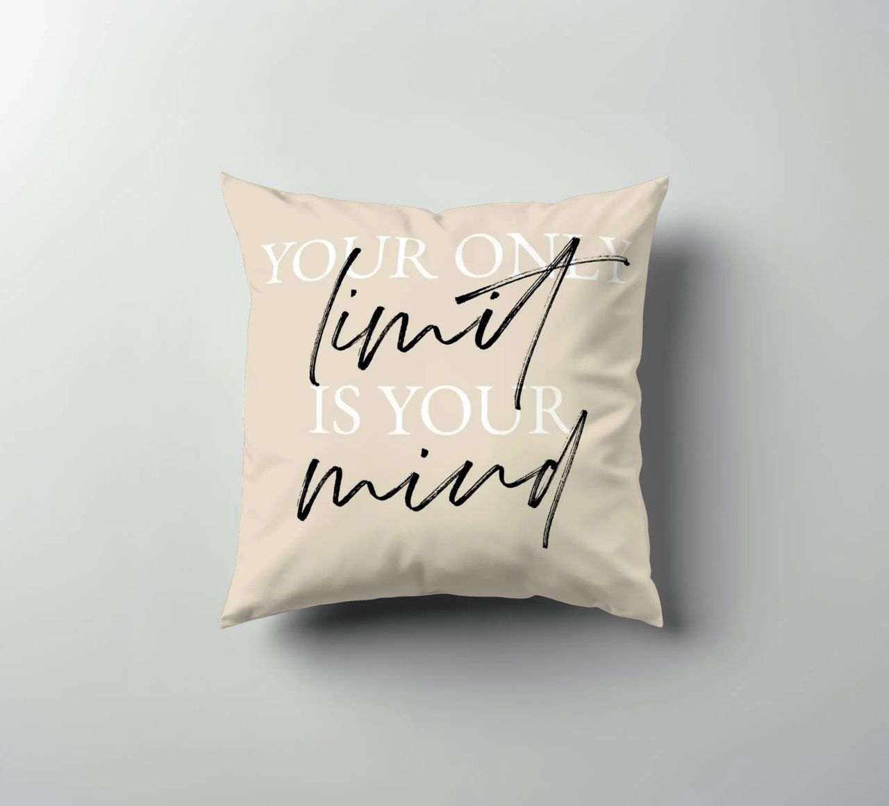 Your only limit is your mind cuscino da artbox44
