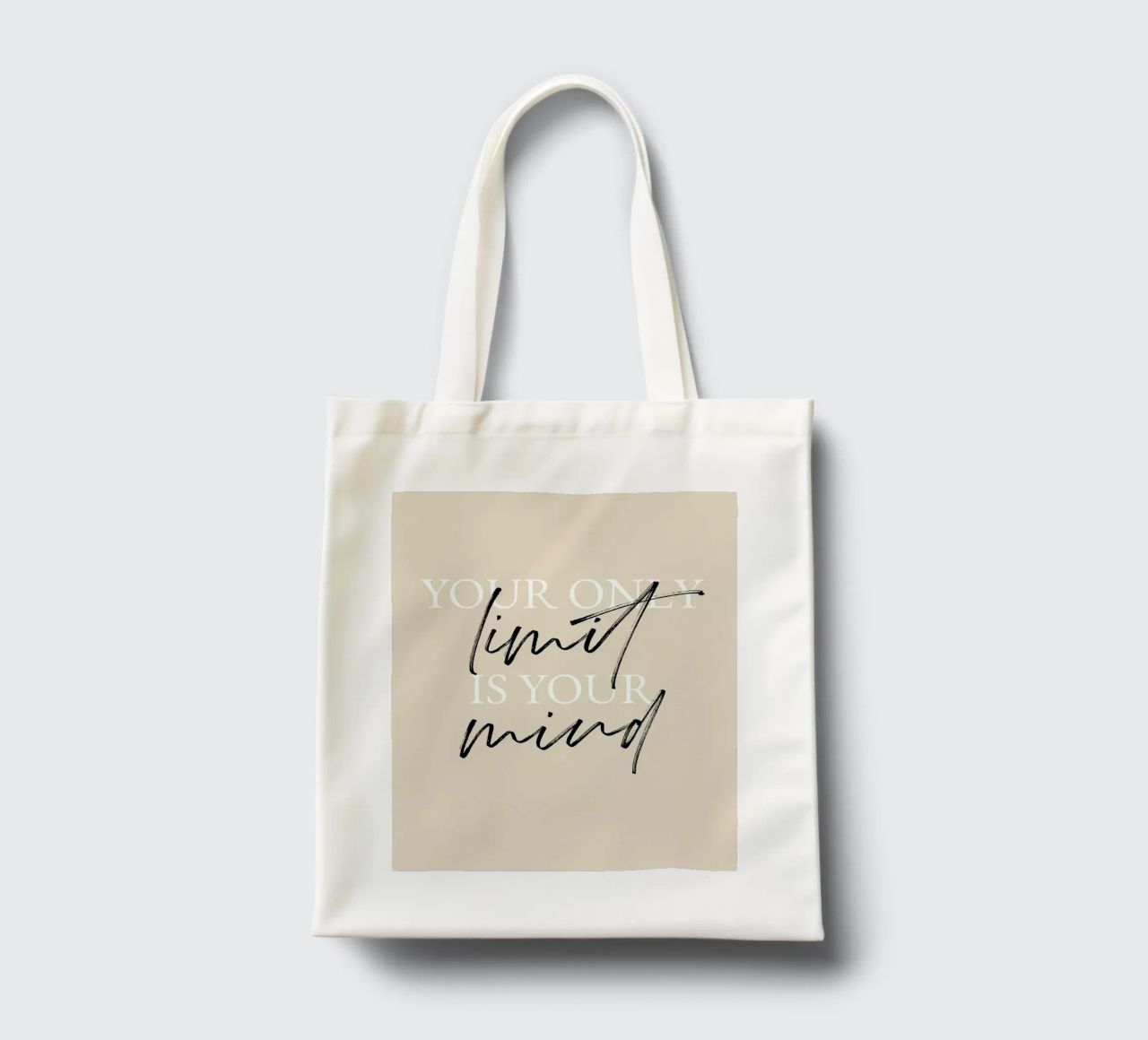 Your only limit is your mind borsa in juta da artbox44