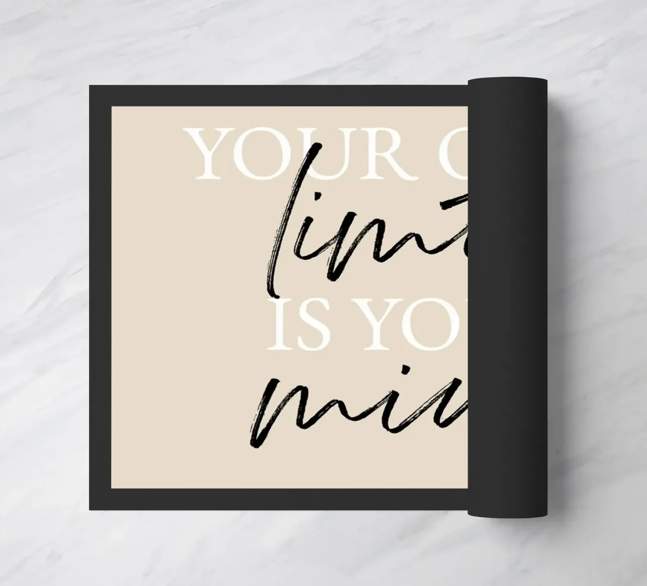 Your only limit is your mind doormat by artbox44