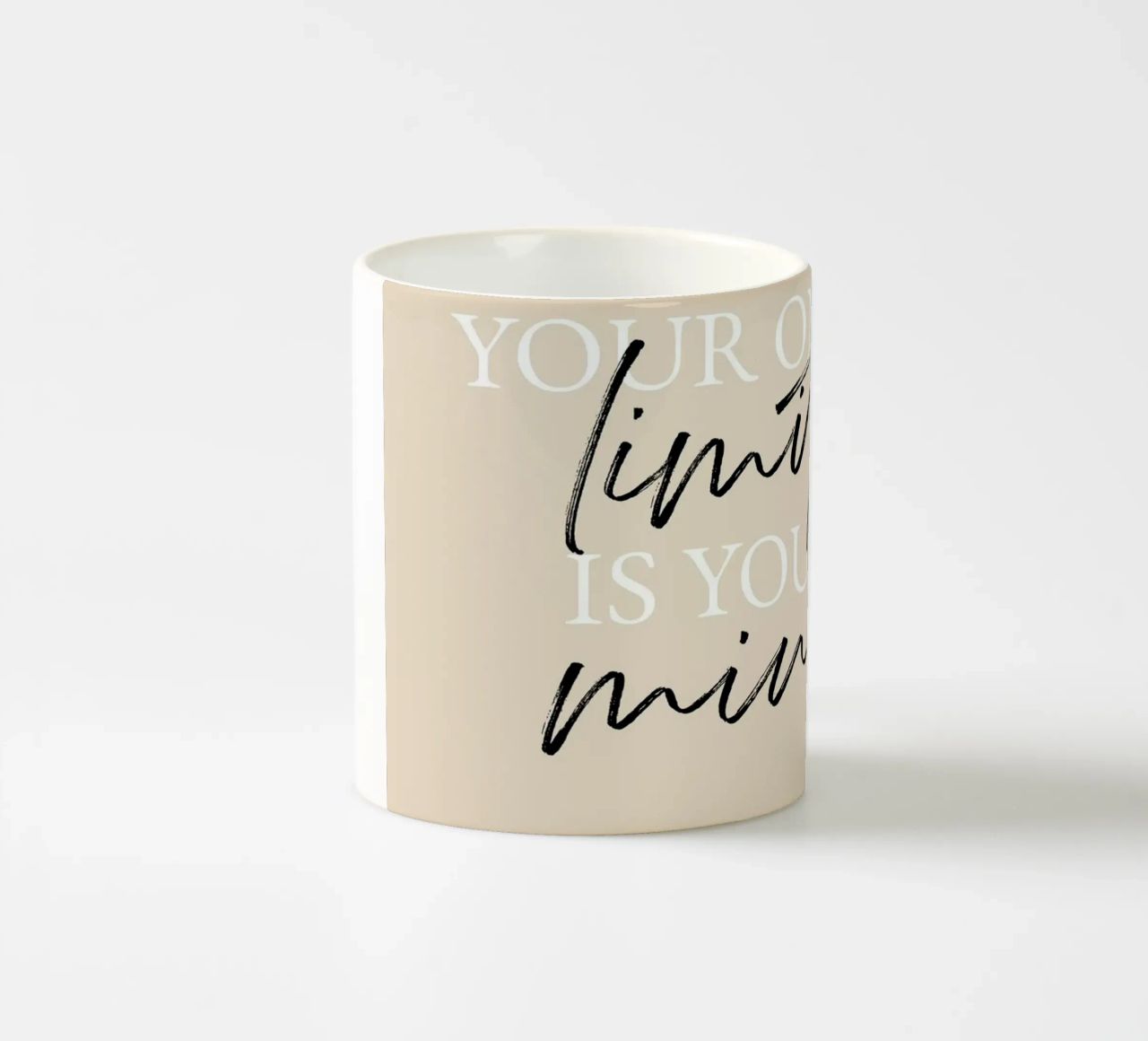Your only limit is your mind tazza in ceramica da artbox44