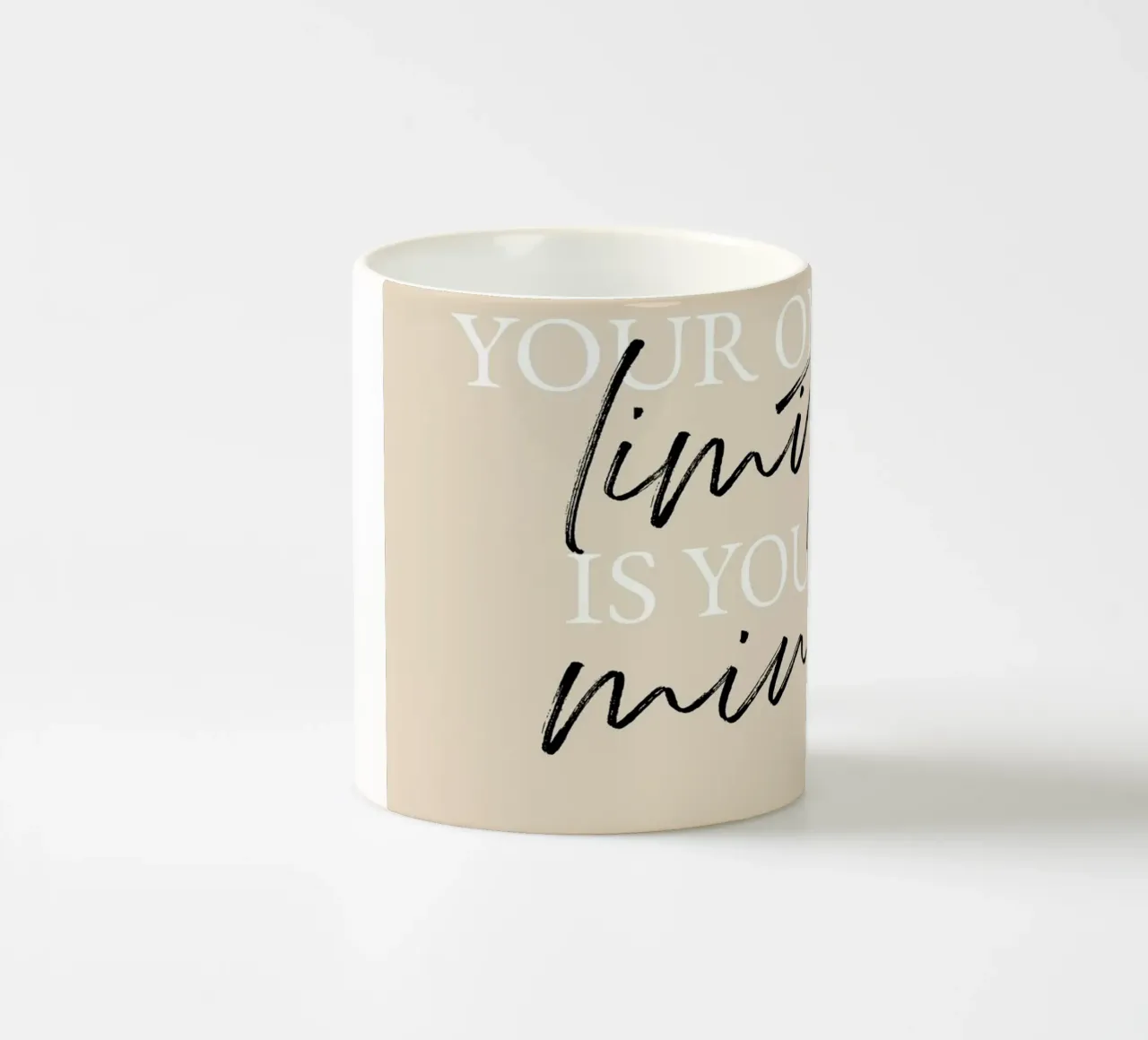 Your only limit is your mind Keramik Tasse von artbox44