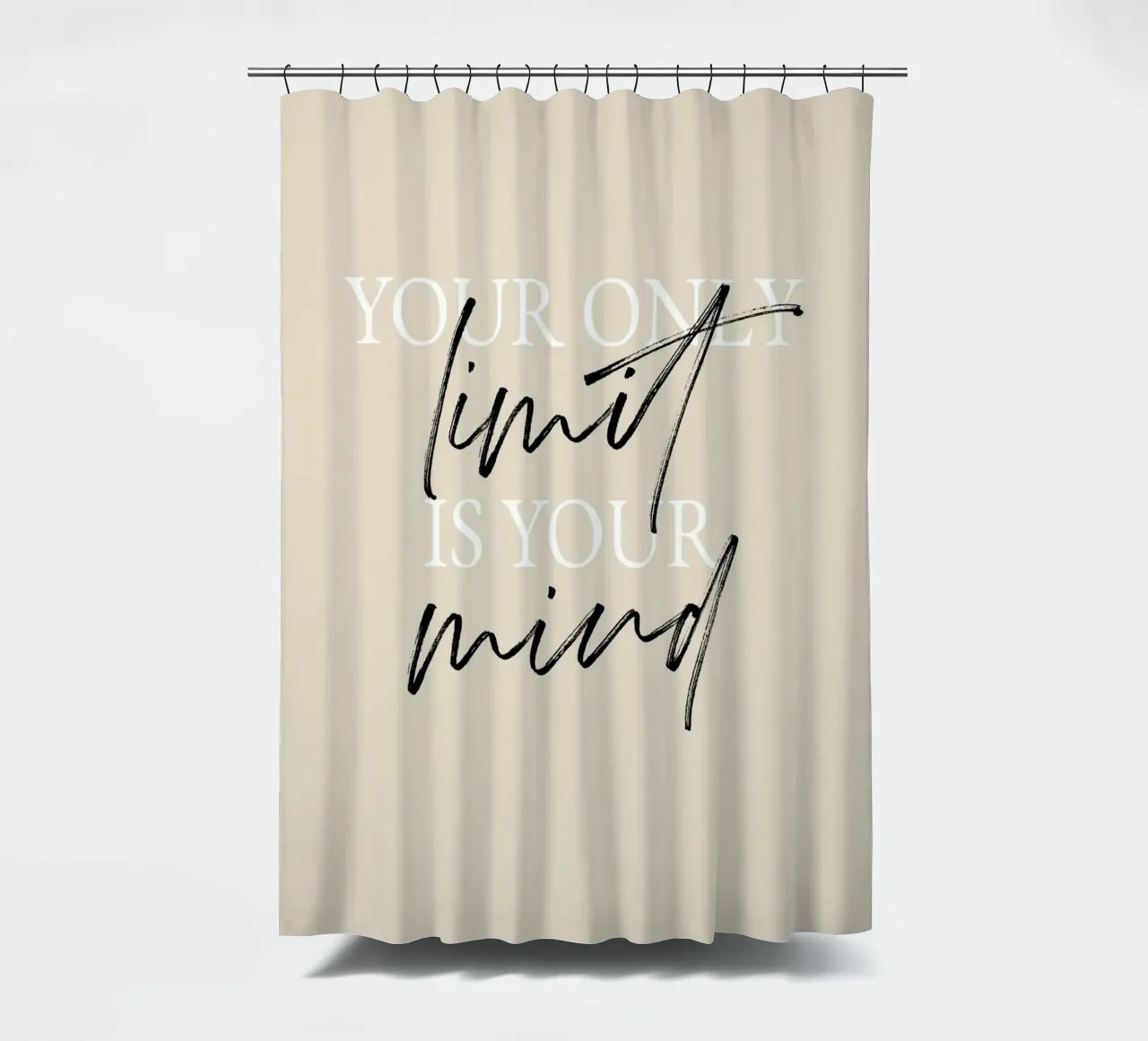 Your only limit is your mind cortina de baño de artbox44