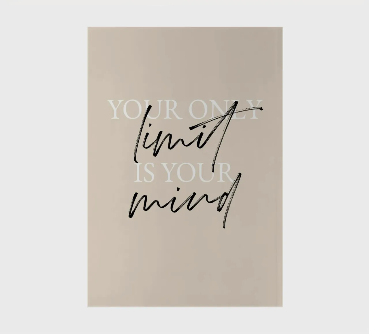 Your only limit is your mind notebook by artbox44