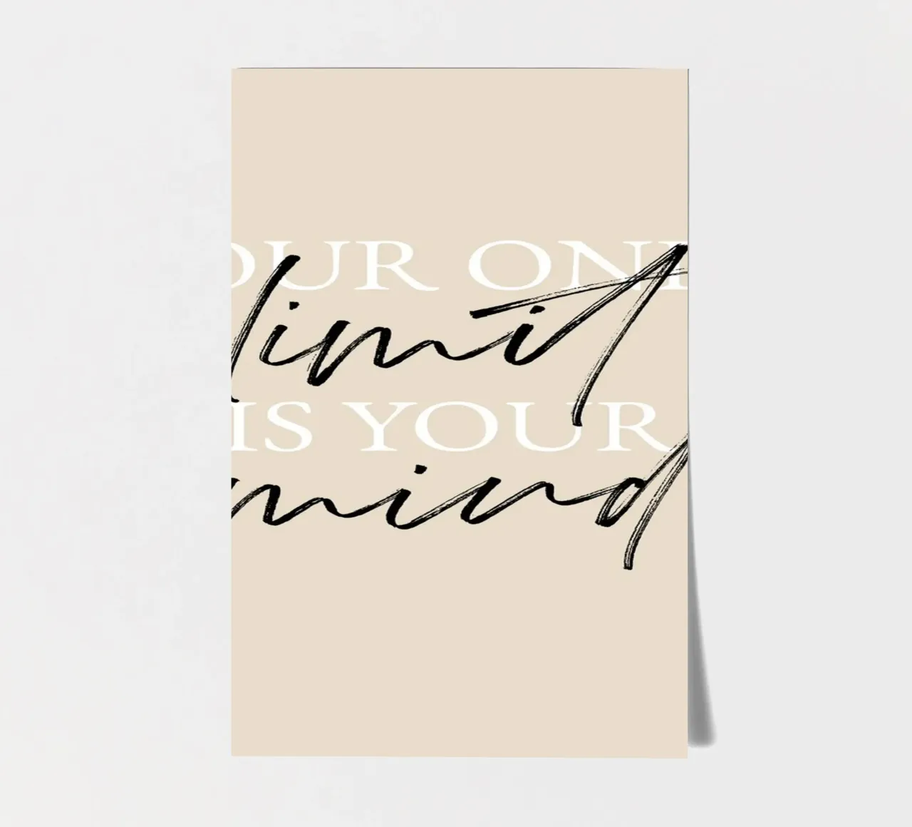 Your only limit is your mind foglio adesivo da artbox44