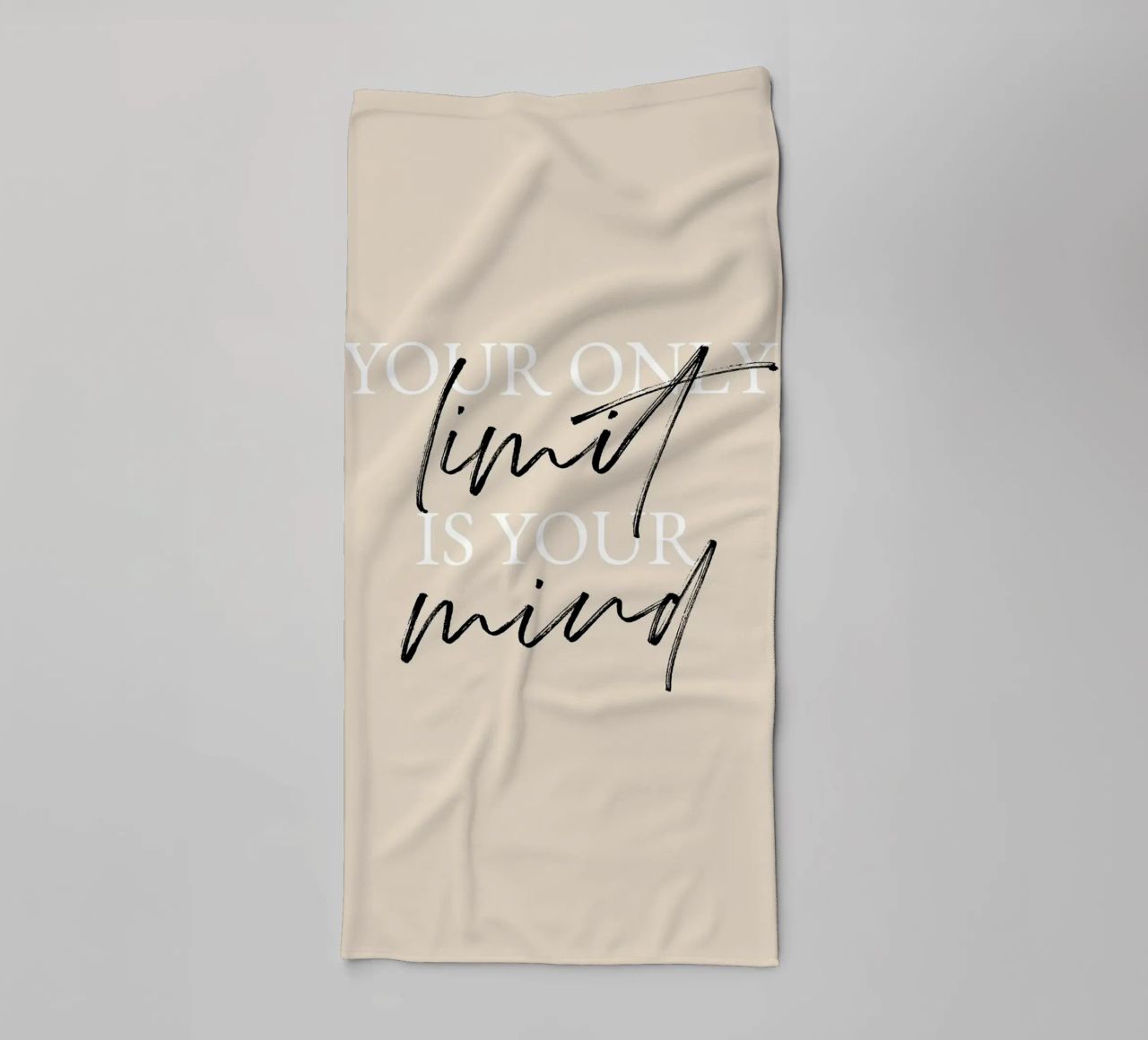 Your only limit is your mind asciugamano da bagno da artbox44