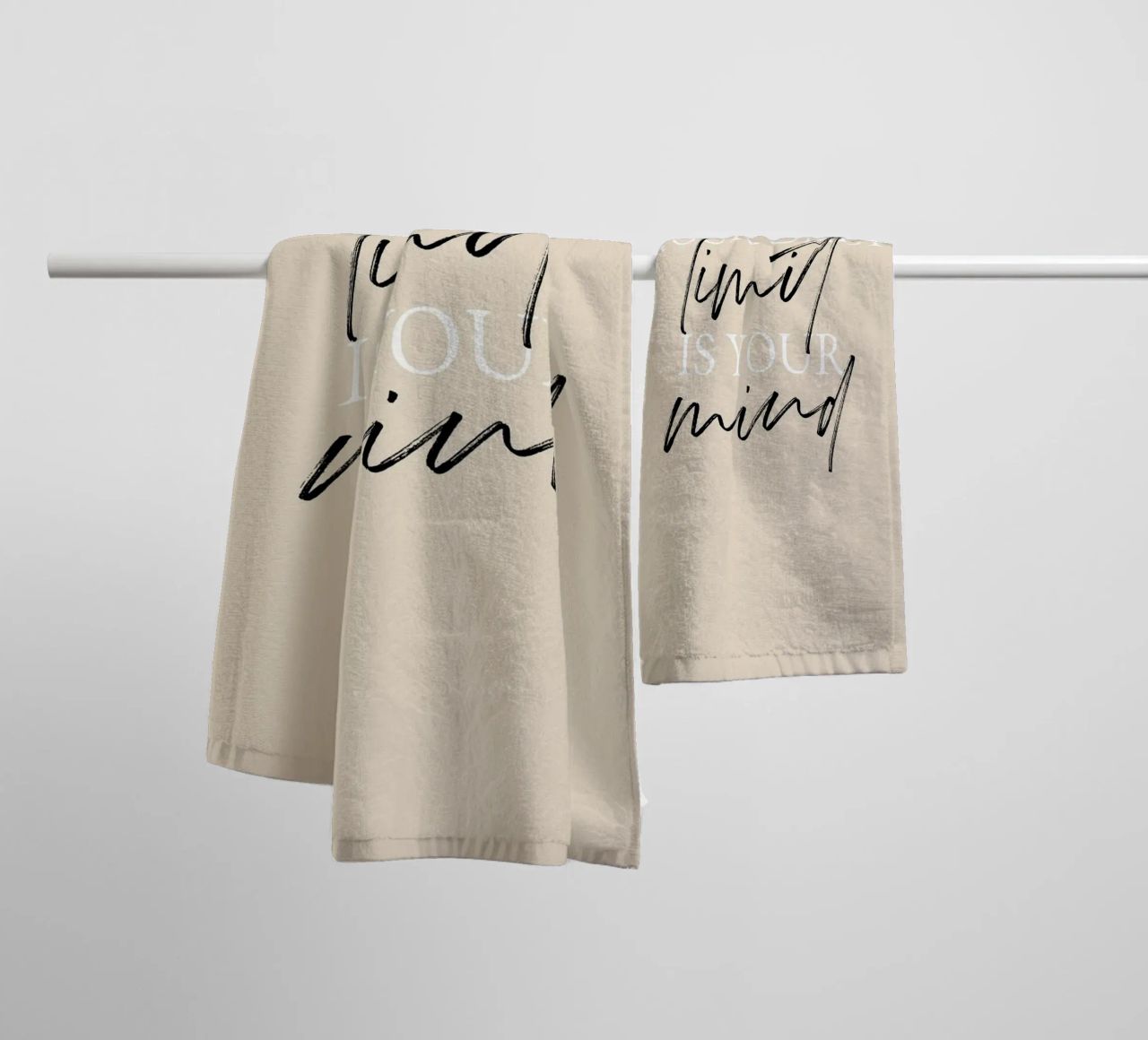 Your only limit is your mind asciugamano da bagno da artbox44
